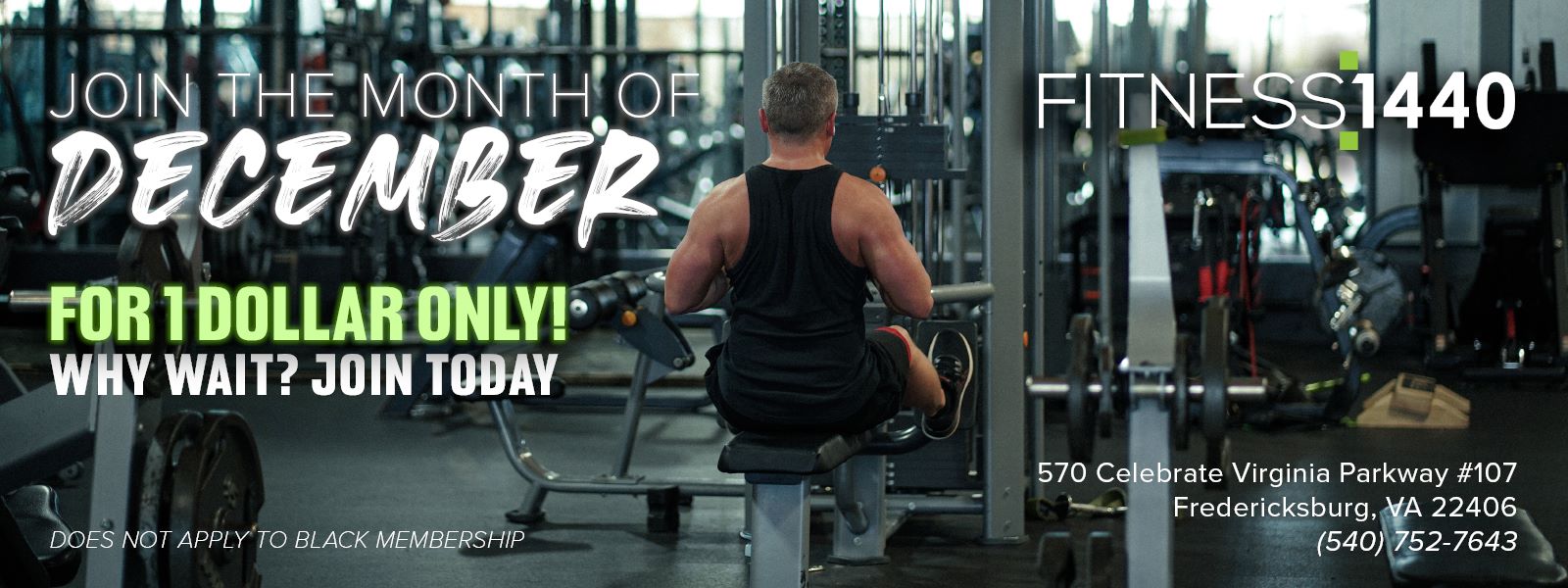 Dec Fitness 1440 Fredericksburg Promo Banner