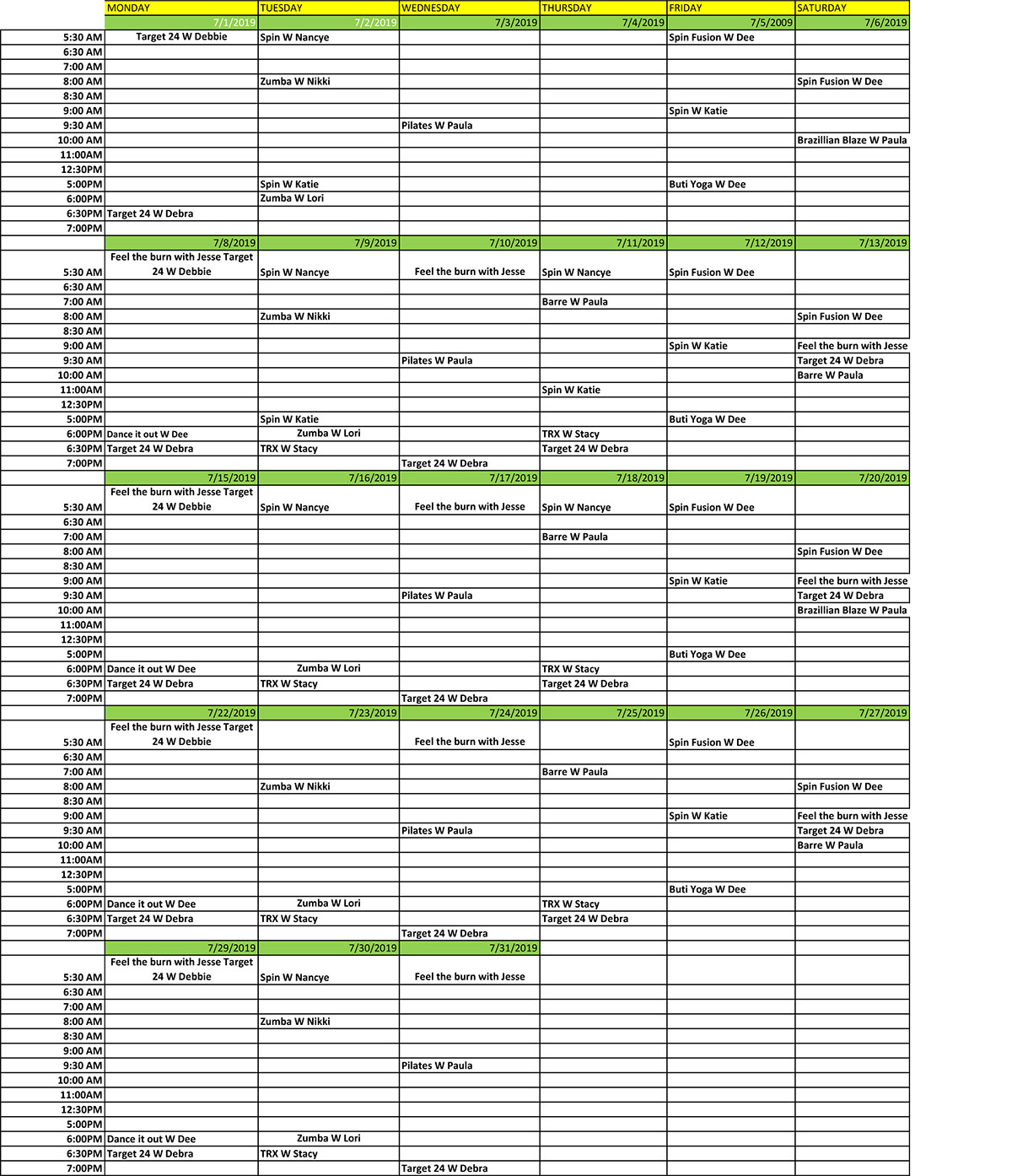 mtjulietjulyclasses Fitness 1440